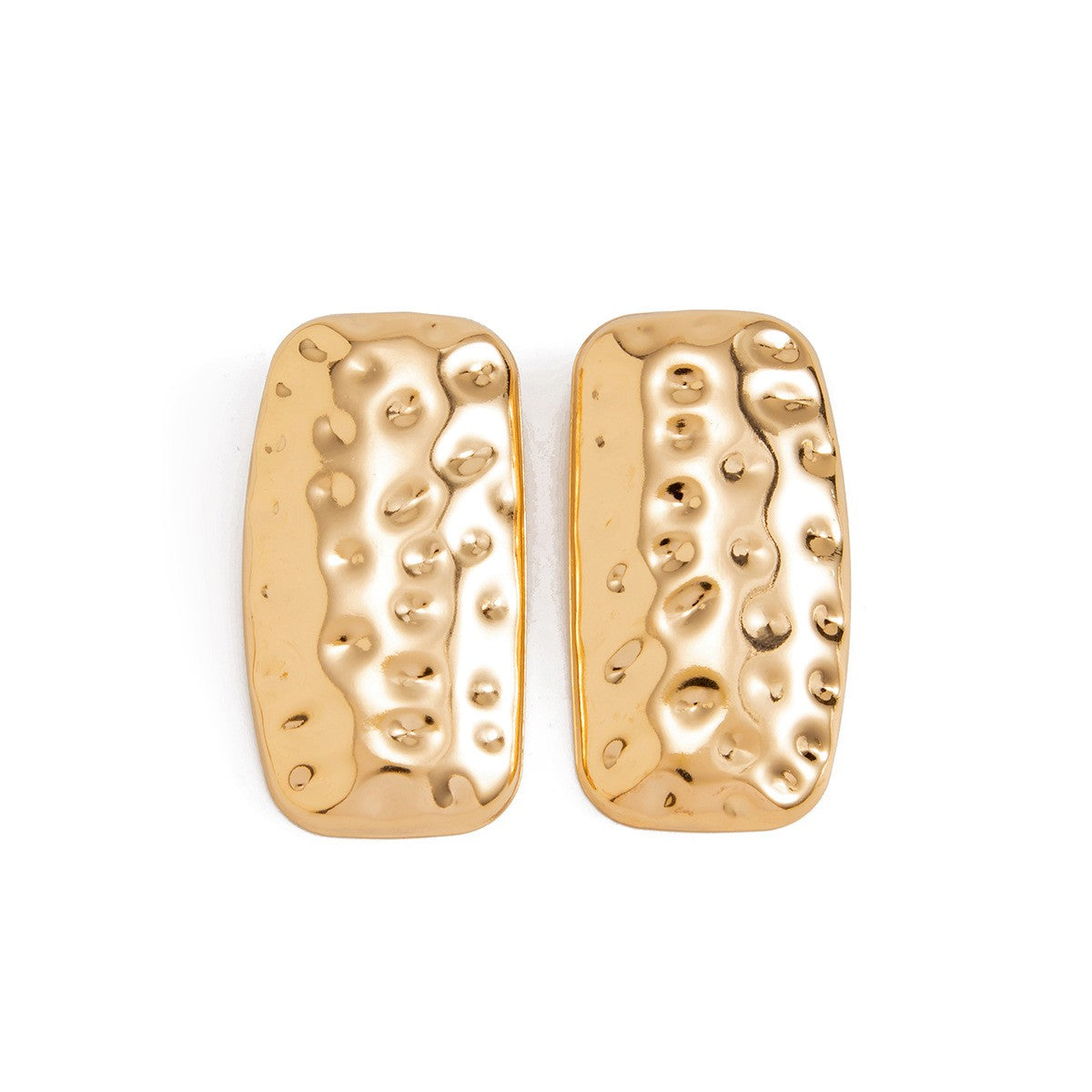 Classy Textured Rectangle Stud Earrings
