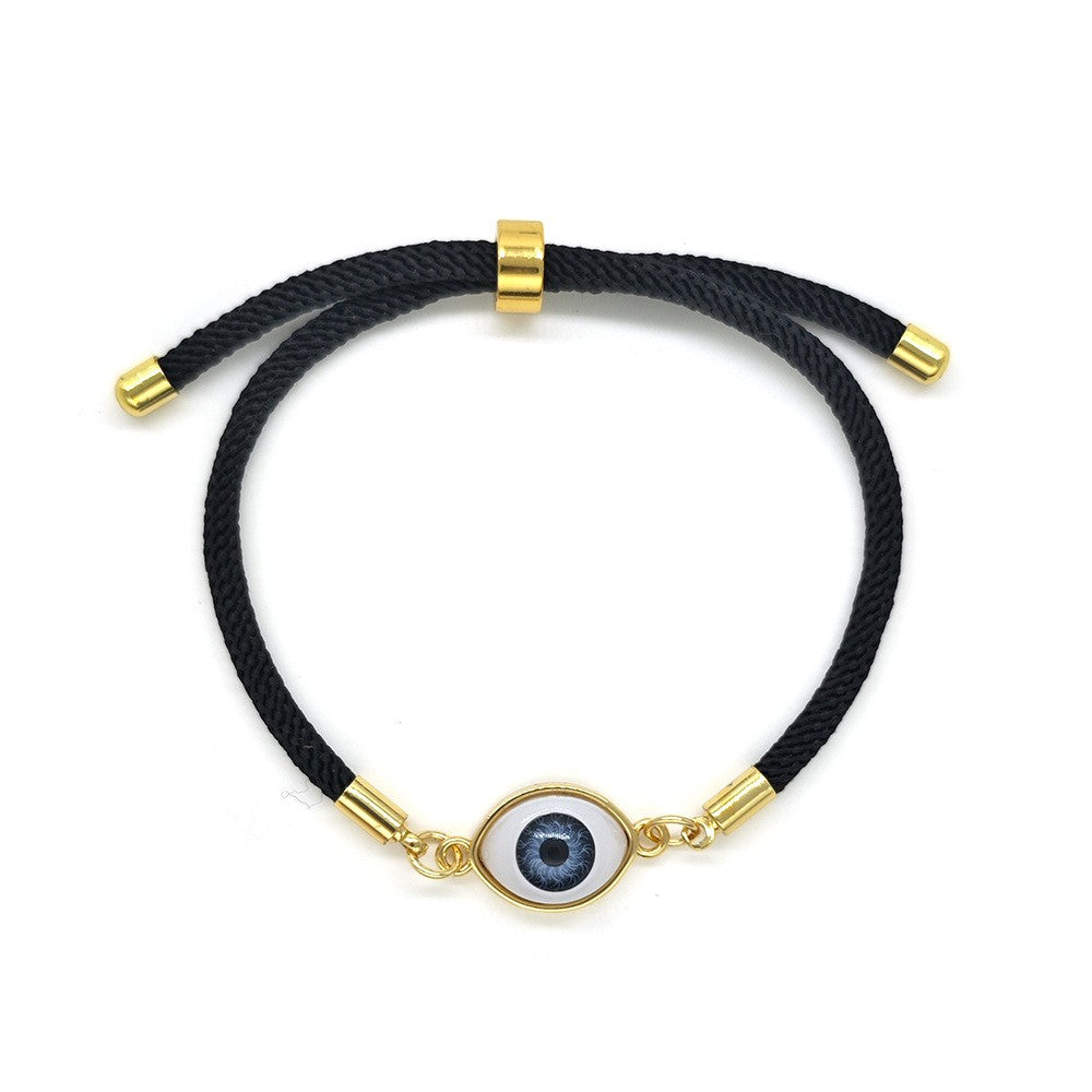 18k Boho Woven Evil Eye Bracelet Set
