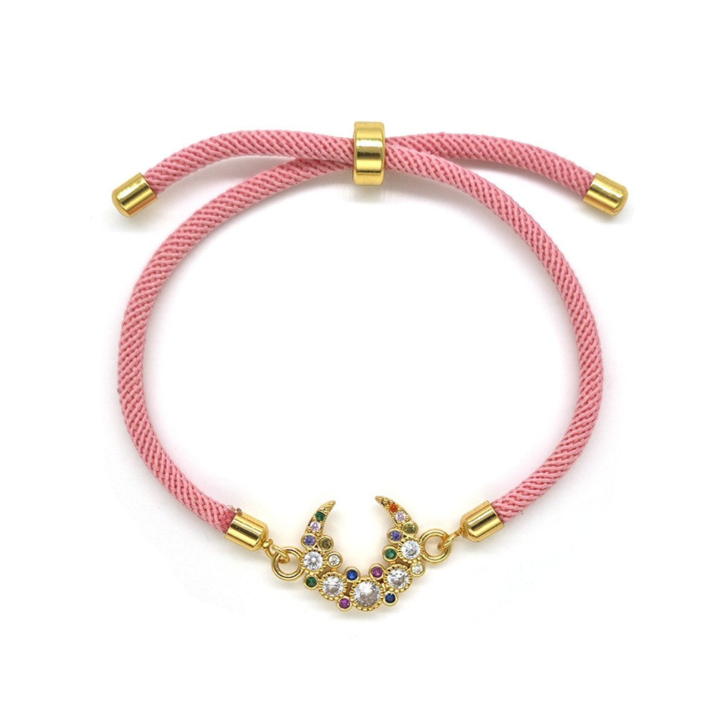 18k Boho Woven Evil Eye Bracelet Set