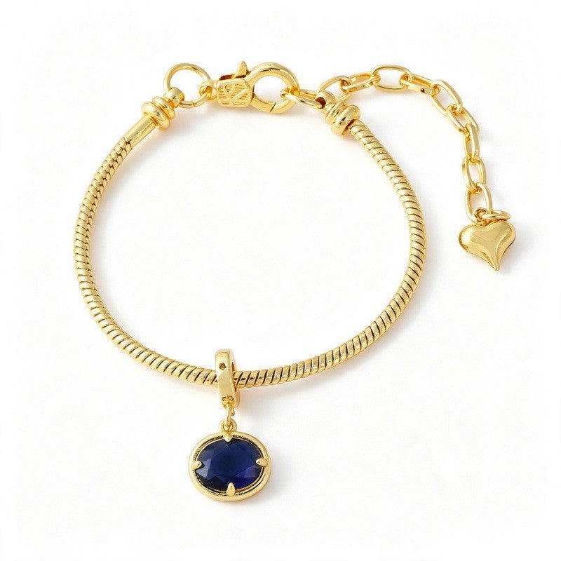 Classy Multi-Color CZ Snake Chain Bracelet