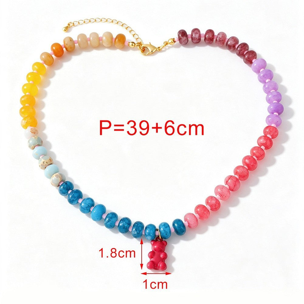 Sweet Multi-Strand Gummy Bear Necklace