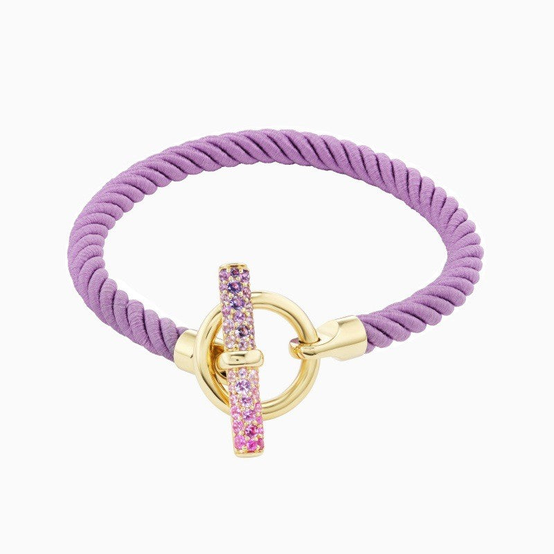 Classy Braided Cord Toggle Bracelet Set
