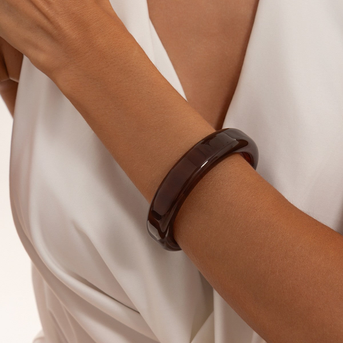 Classy Macaron Resin Wide Bangle