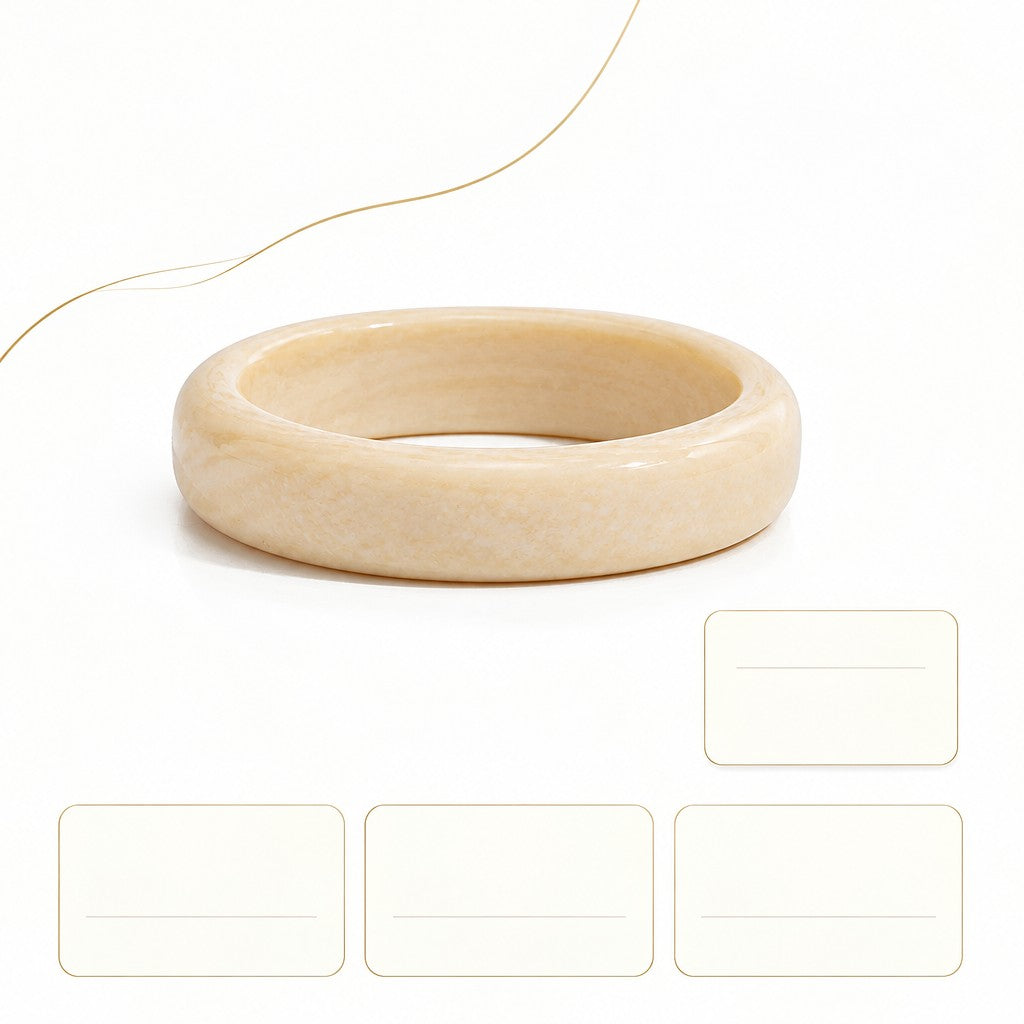 Classy Macaron Resin Wide Bangle