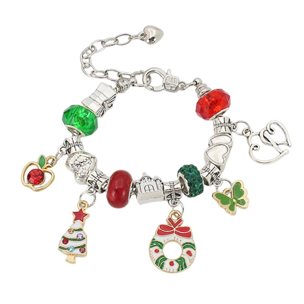 Festive Christmas Snowman Charm Bracelet