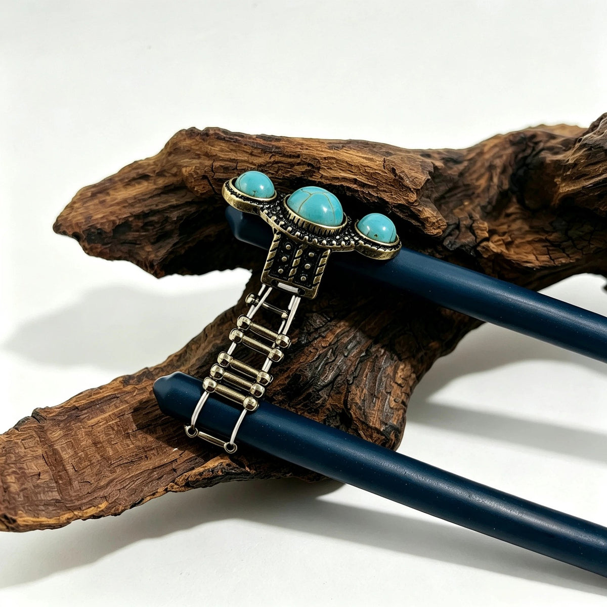 Vintage Boho Turquoise Stretch Ring
