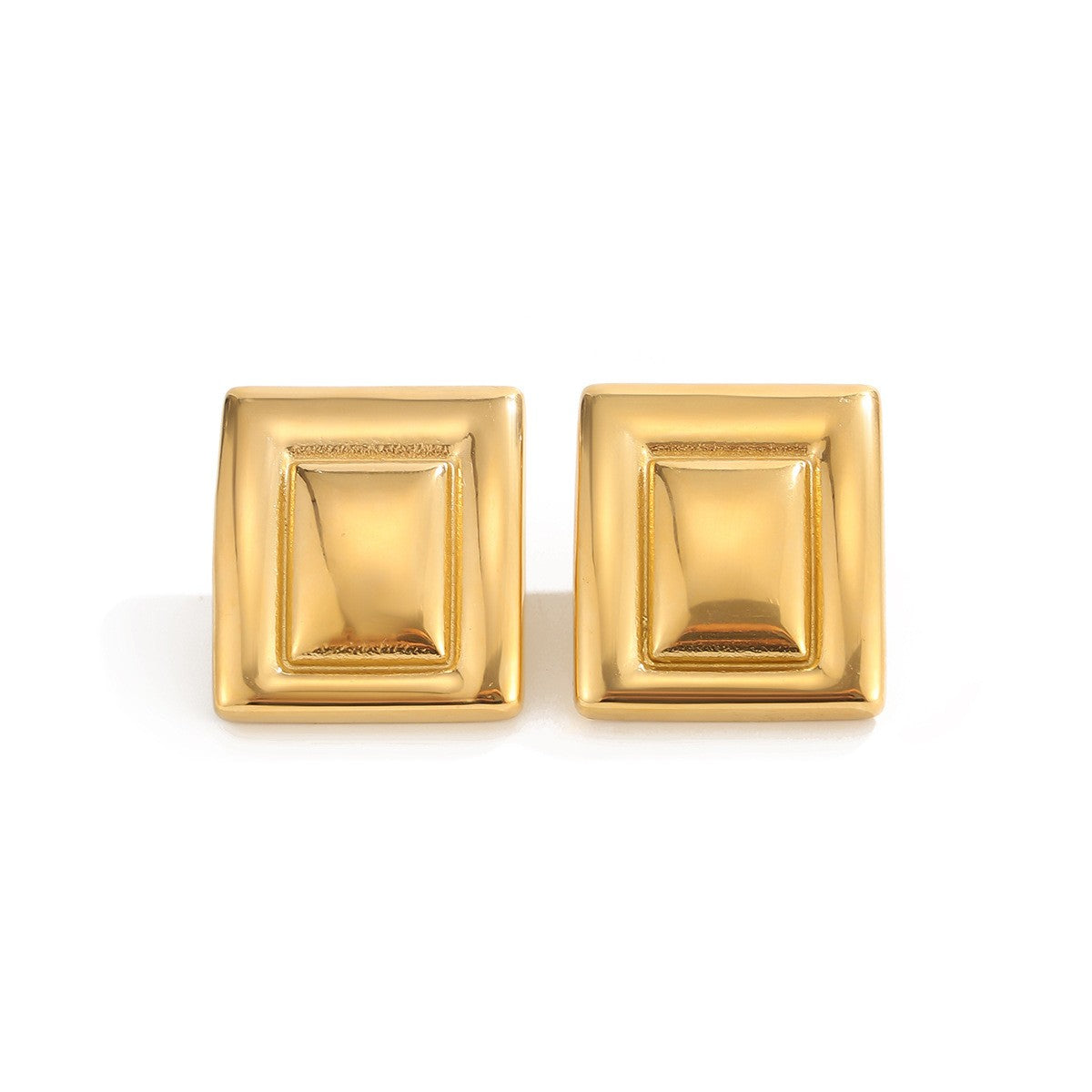 Classy Geometric Square Stud Earrings