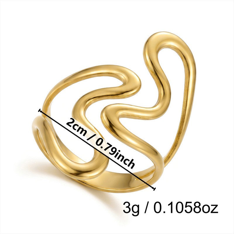 Classy Wire Wrapped Rose Open Ring