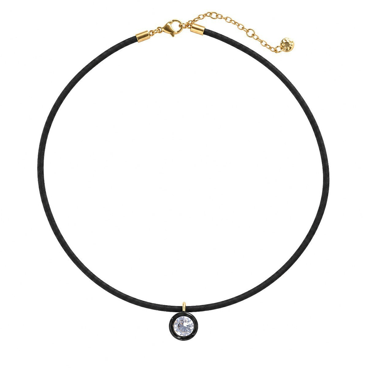 Colorful Geometric Cord Choker Necklace