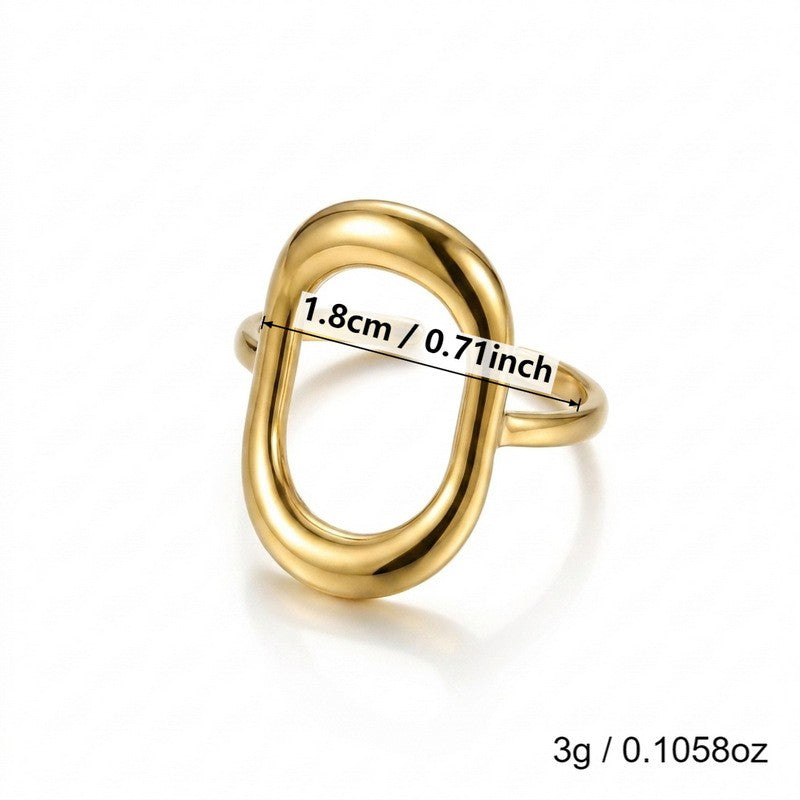 Classy Pink Enamel Floral Ring Set