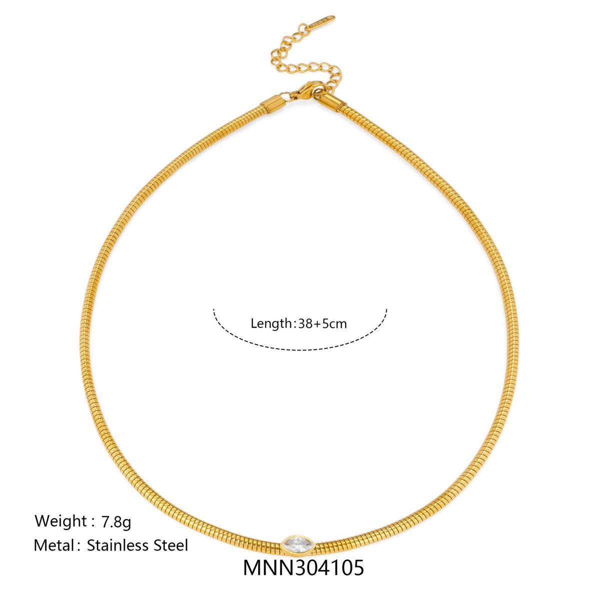 14k Dainty Layered Teardrop Choker Necklace