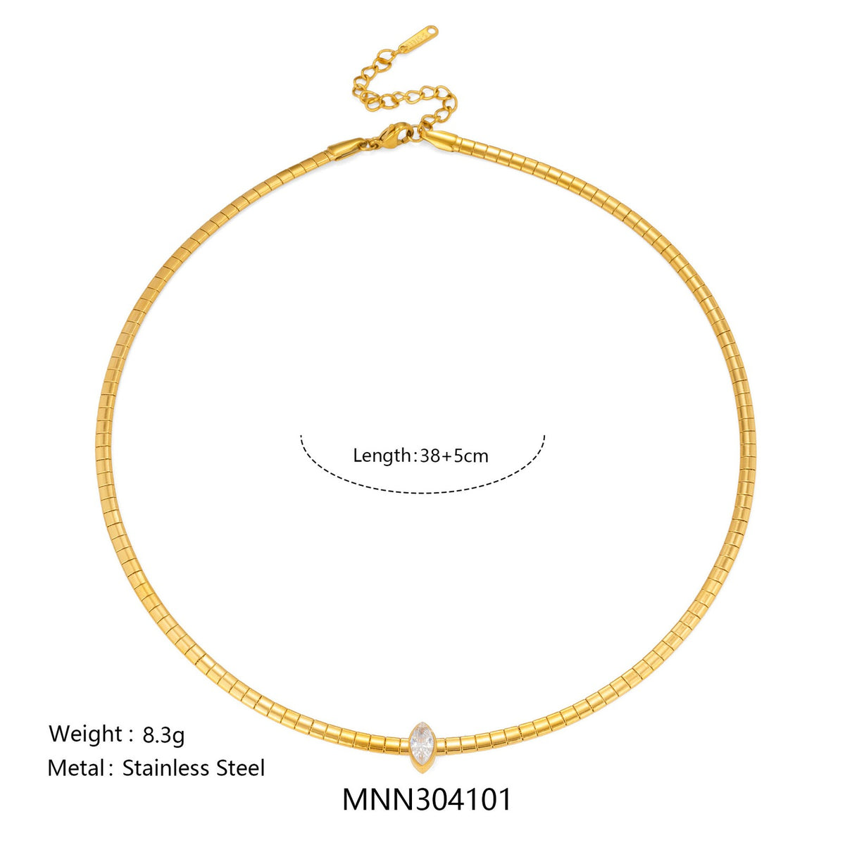14k Dainty Layered Teardrop Choker Necklace
