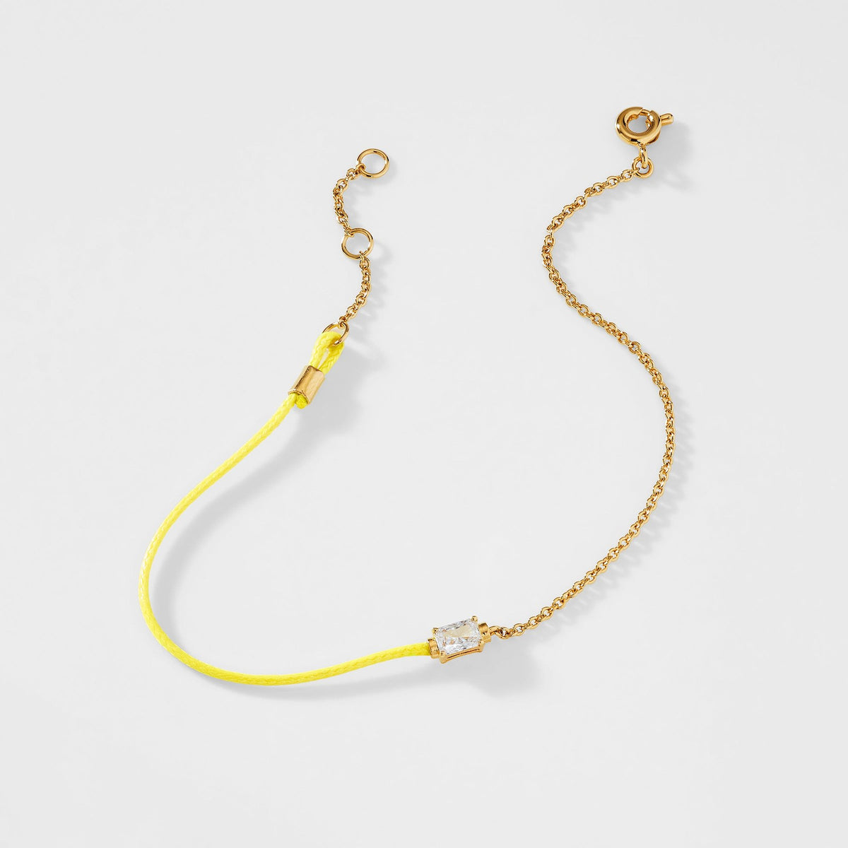 Dainty Teardrop CZ Cord Bracelet
