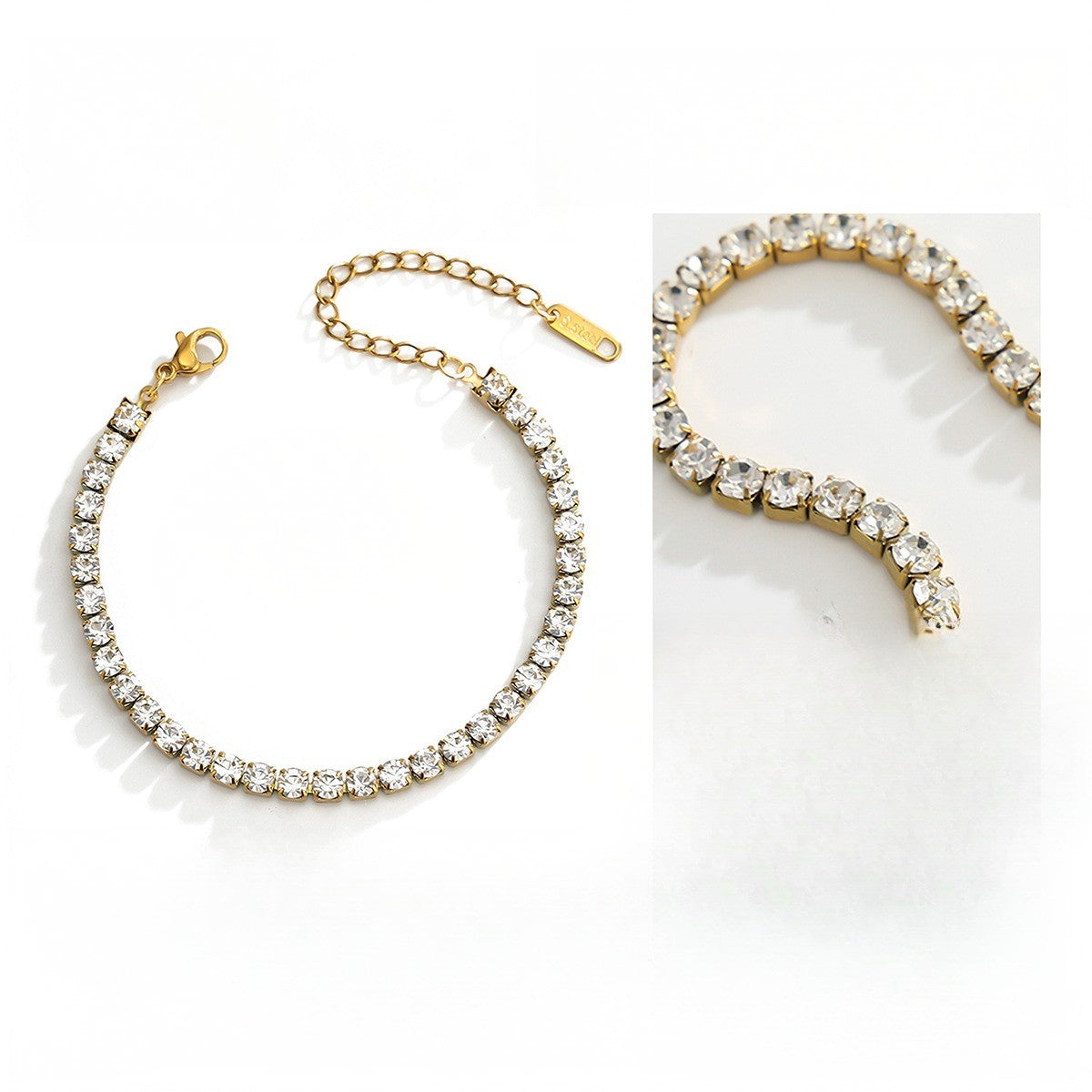 Classy Mixed Cut Cubic Zirconia Bracelet Set
