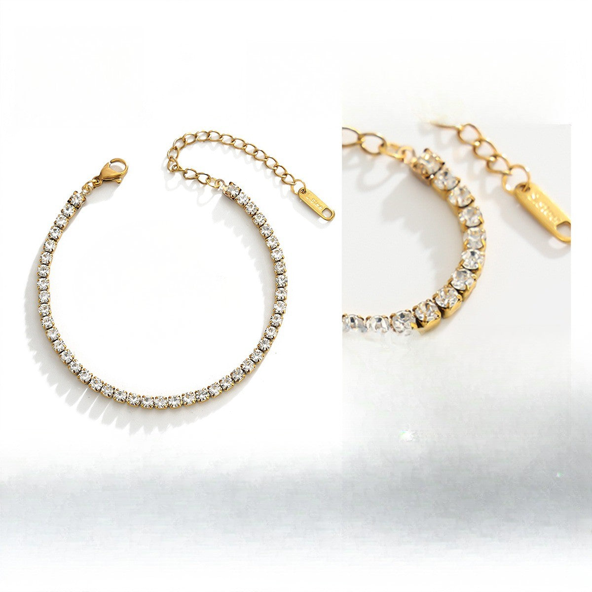 Classy Mixed Cut Cubic Zirconia Bracelet Set