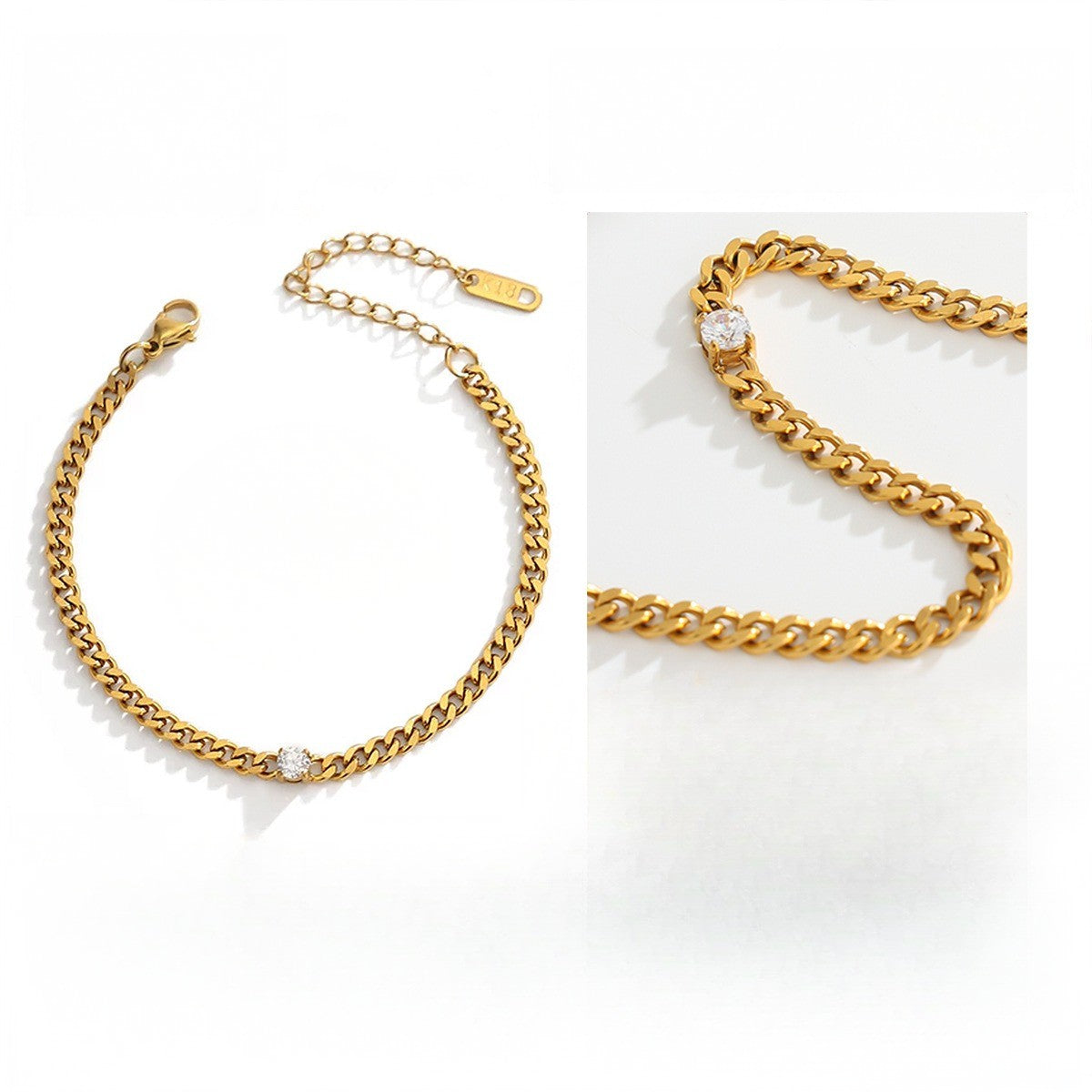 Classy Mixed Cut Cubic Zirconia Bracelet Set