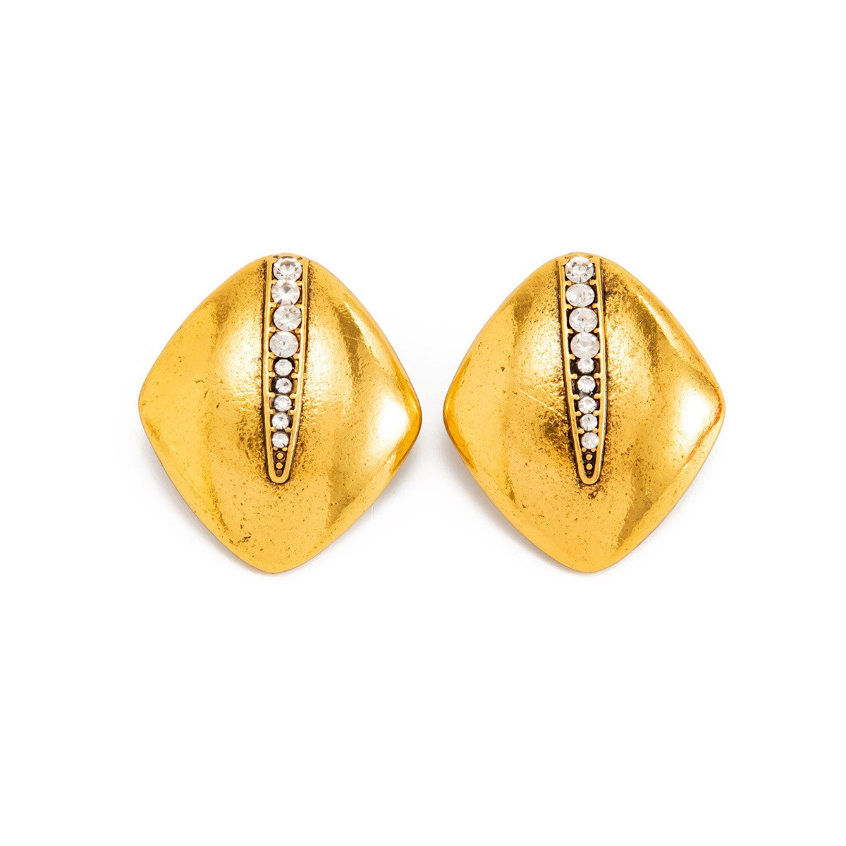 Classy Geometric Rhombus Stud Earrings