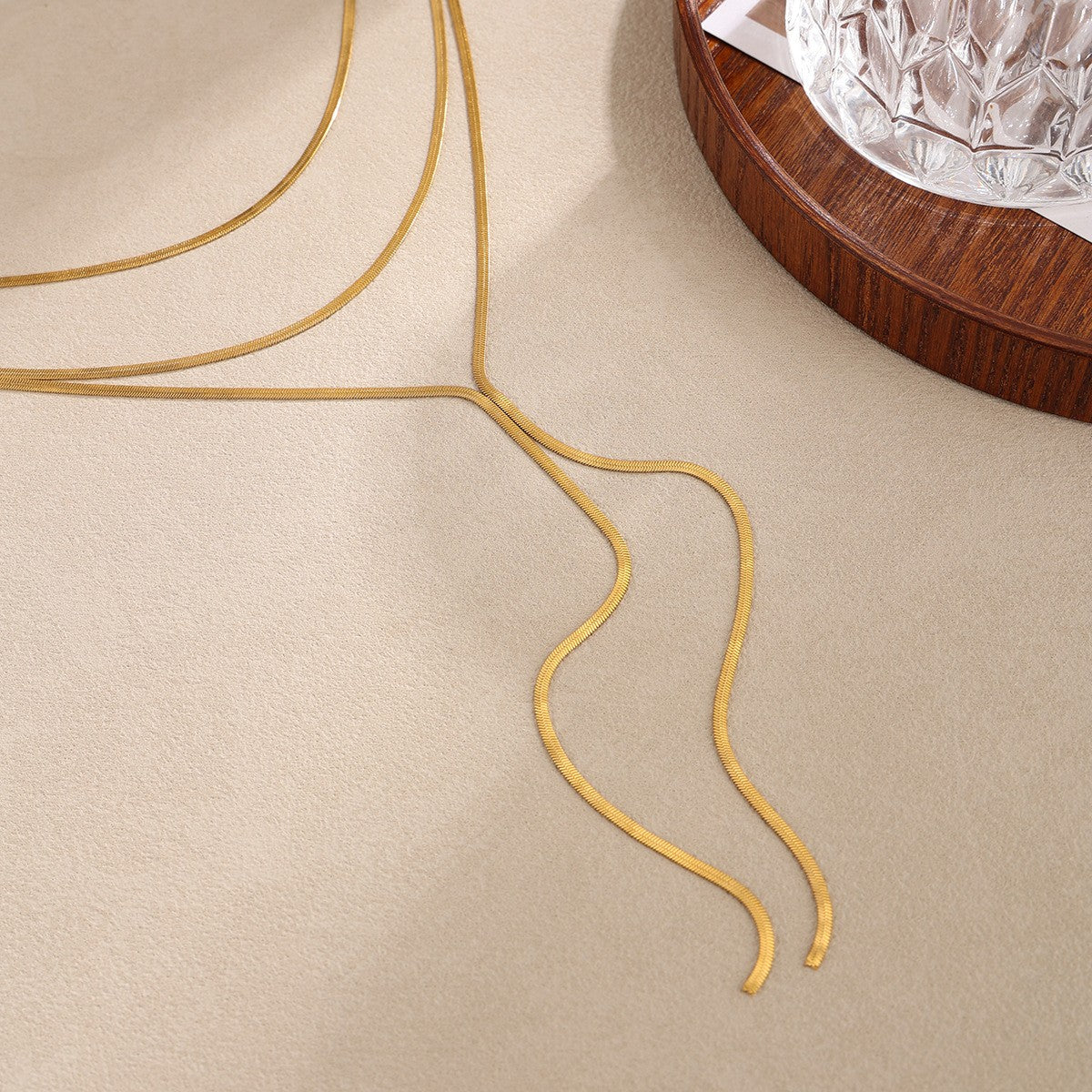 Classy Multi-Layer Snake Y-Necklace