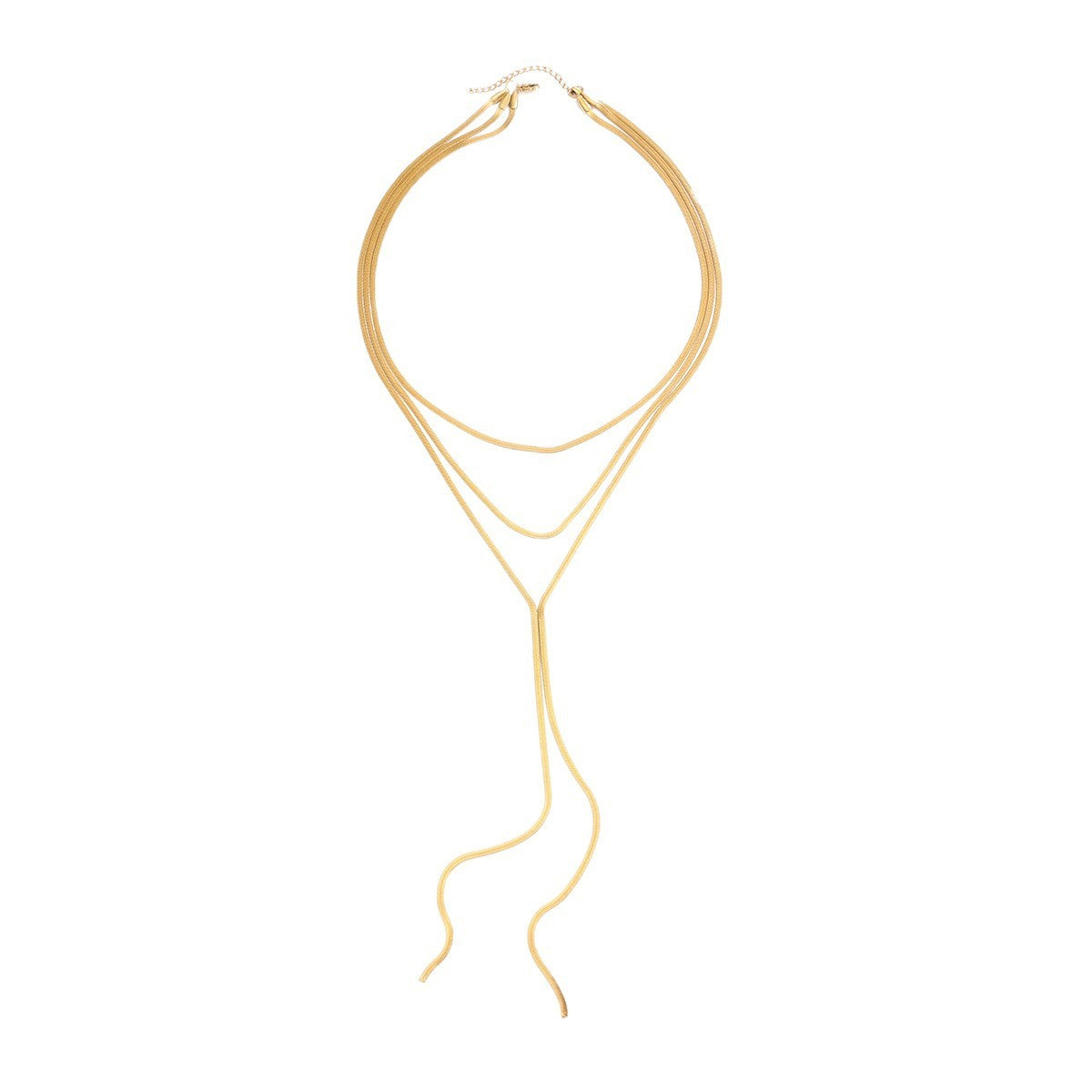 Classy Multi-Layer Snake Y-Necklace