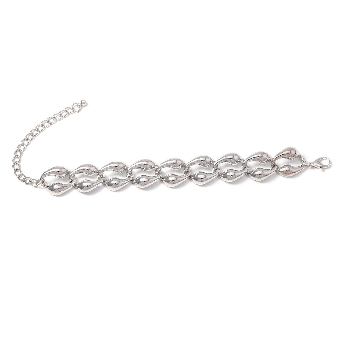 Classy Vintage Geometric Chain Necklace and Bracelet Set