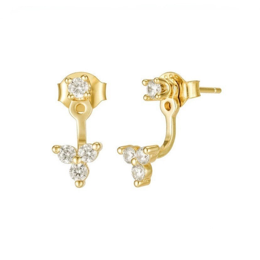 Classy Cubic Zirconia Ear Jacket Earrings