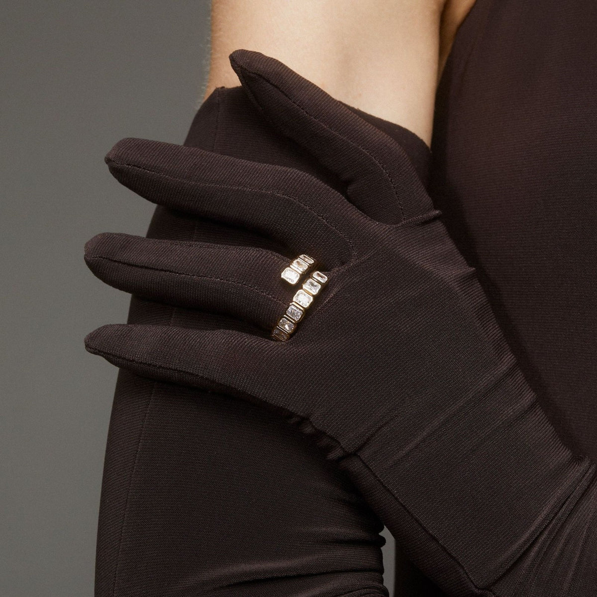 Classy Mixed Cut Cubic Zirconia Ring Set