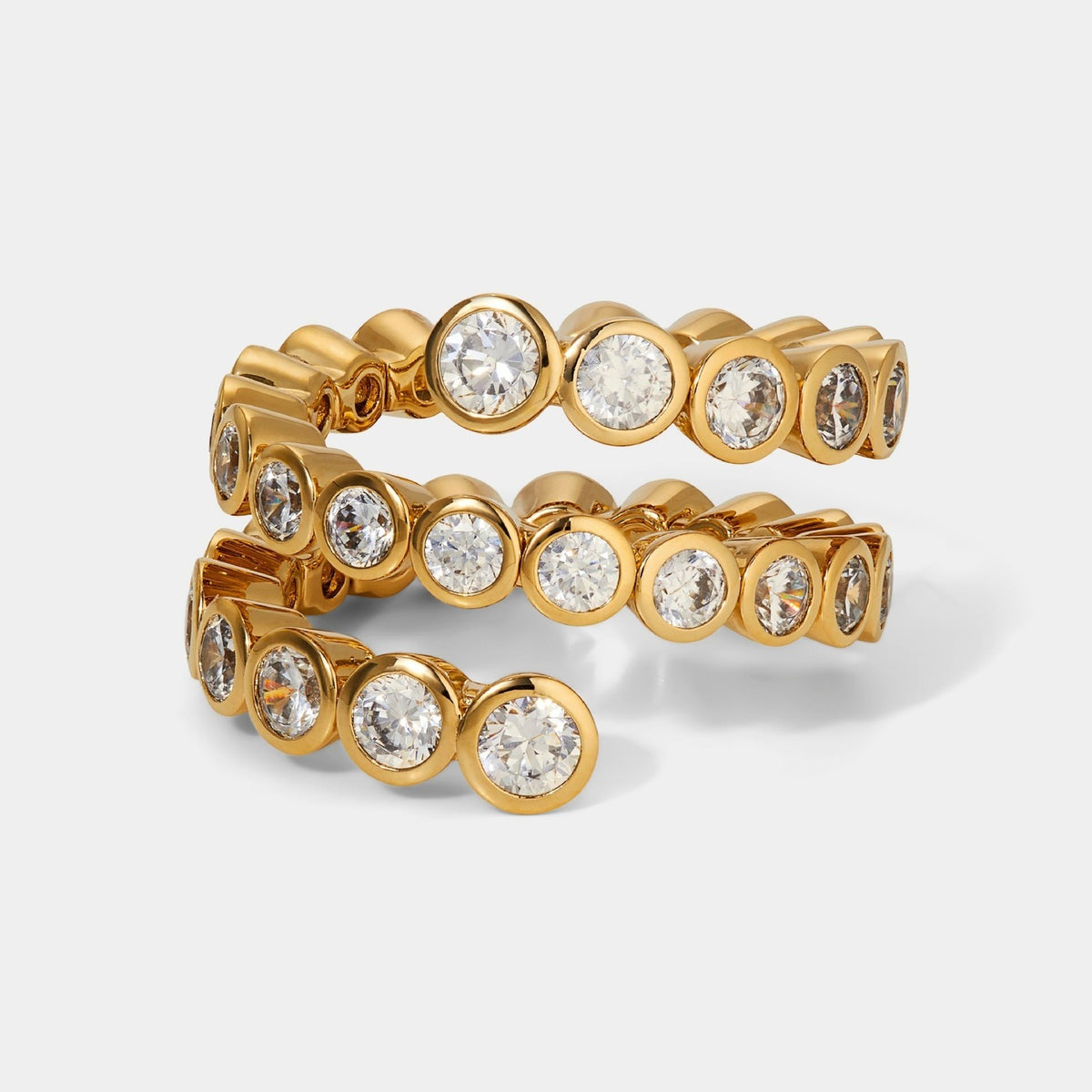 Classy Mixed Cut Cubic Zirconia Ring Set