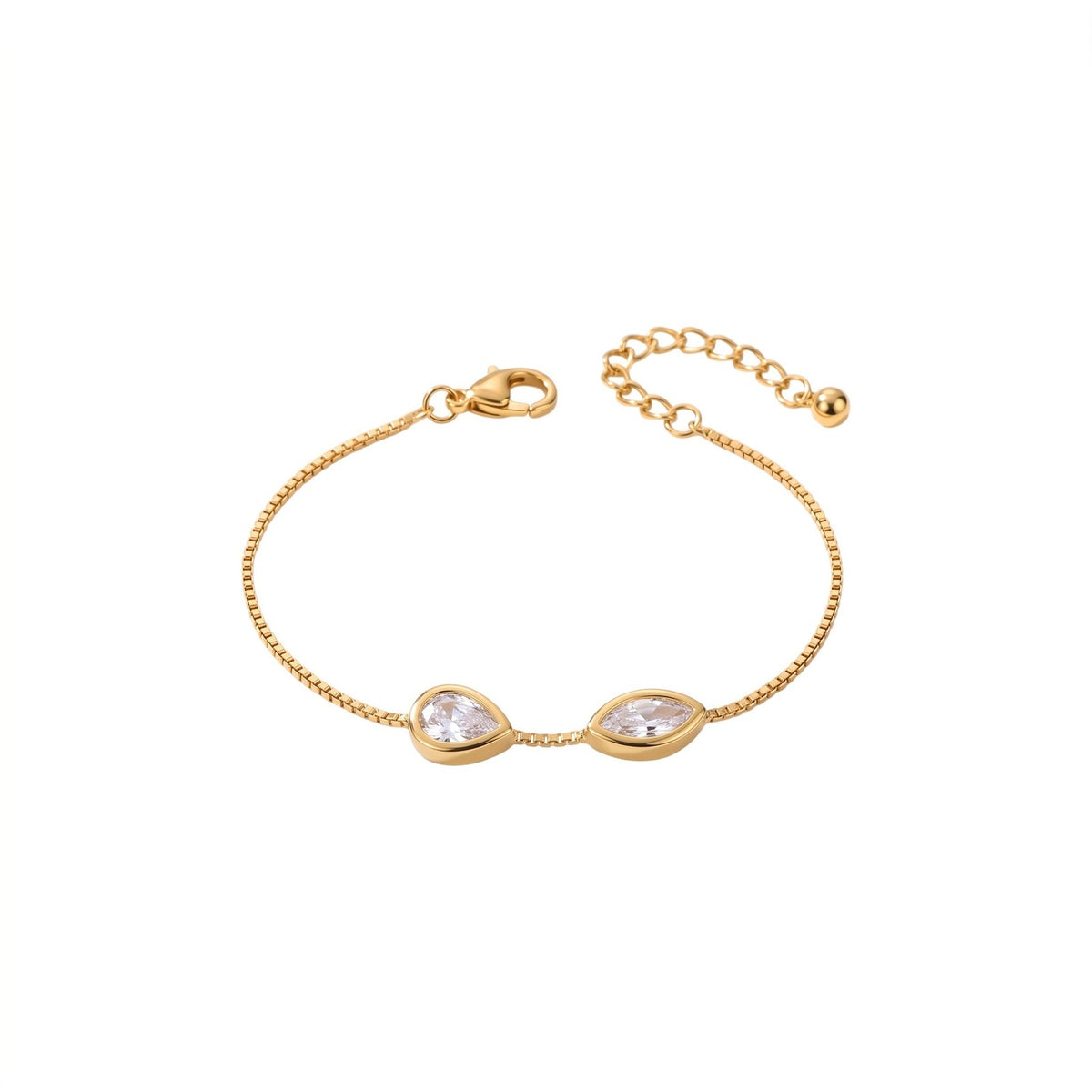 Dainty Mixed Shape Zirconia Bracelet