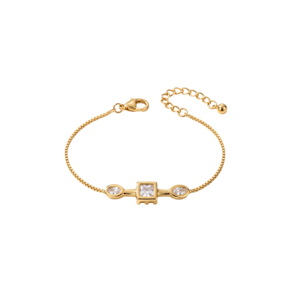 Dainty Mixed Shape Zirconia Bracelet