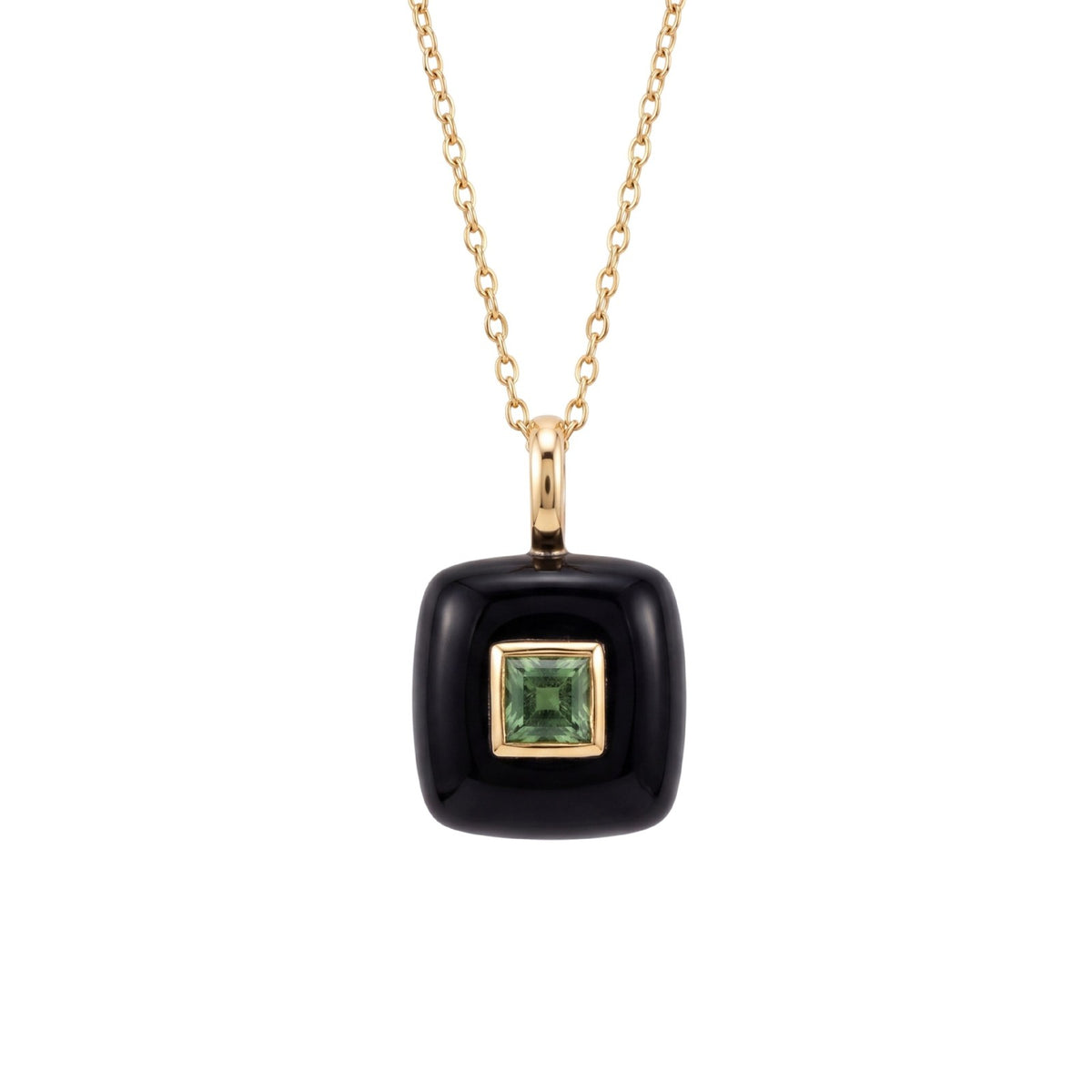 Boho Geometric Gemstone Pendant Necklace