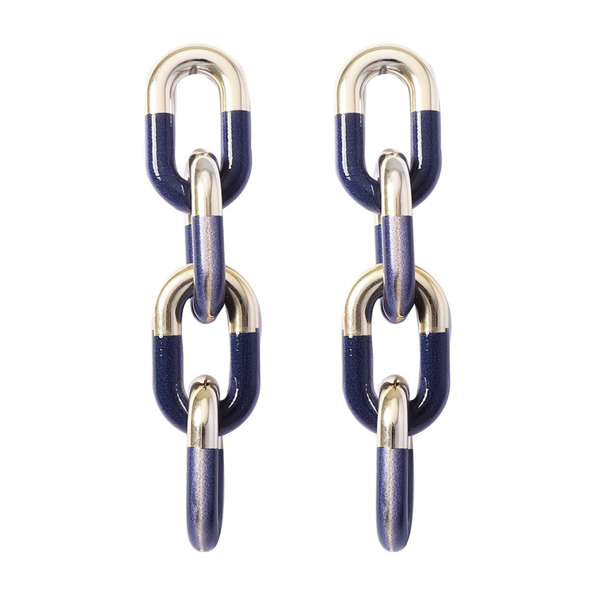 Classy Vintage Green Link Drop Earrings
