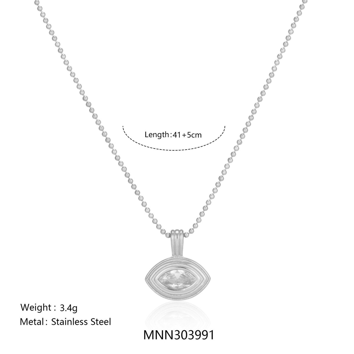 18k Dainty Layered Evil Eye Necklace Set
