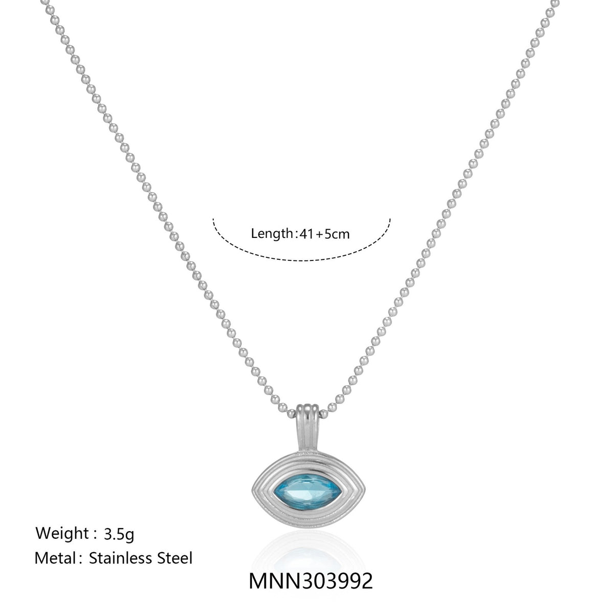 18k Dainty Layered Evil Eye Necklace Set