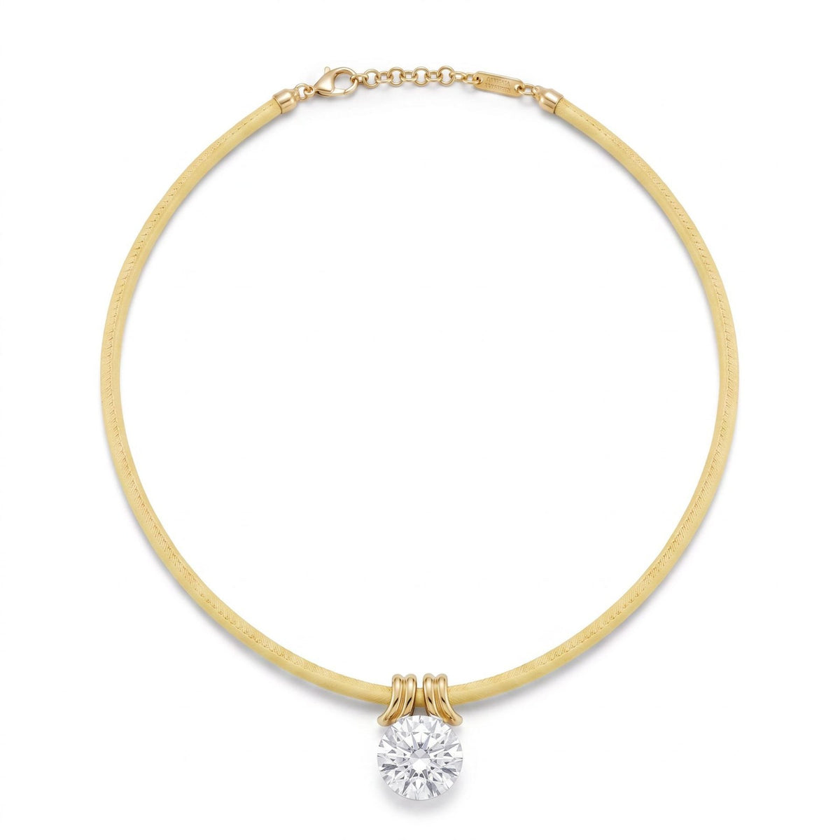 Classy Mixed Cut Zirconia Cord Necklace Set
