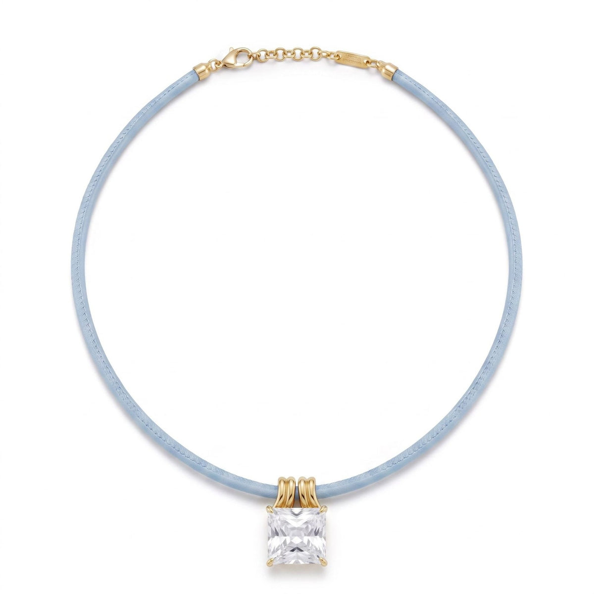 Classy Mixed Cut Zirconia Cord Necklace Set