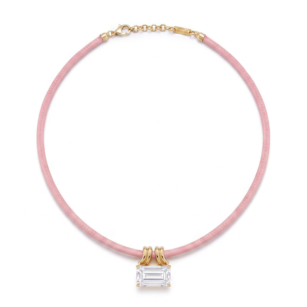 Classy Mixed Cut Zirconia Cord Necklace Set