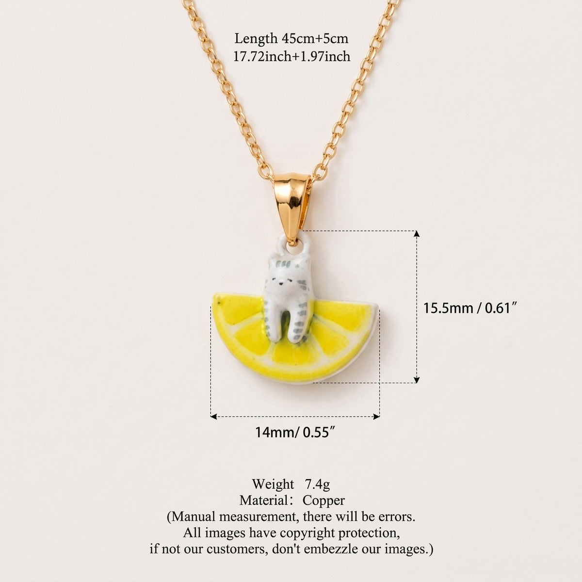 Dainty Layered Enamel Animal Charm Necklace
