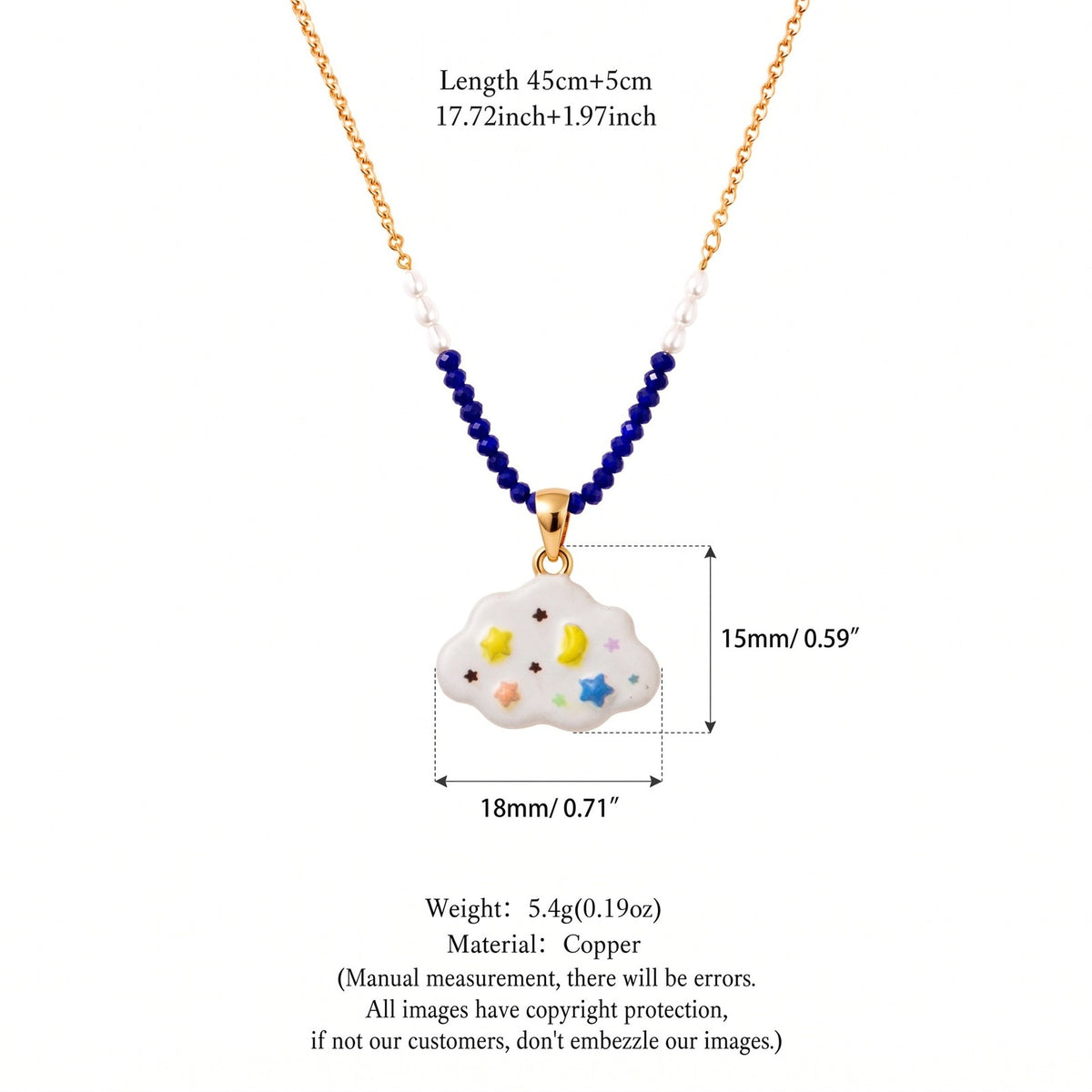 Dainty Layered Enamel Animal Charm Necklace