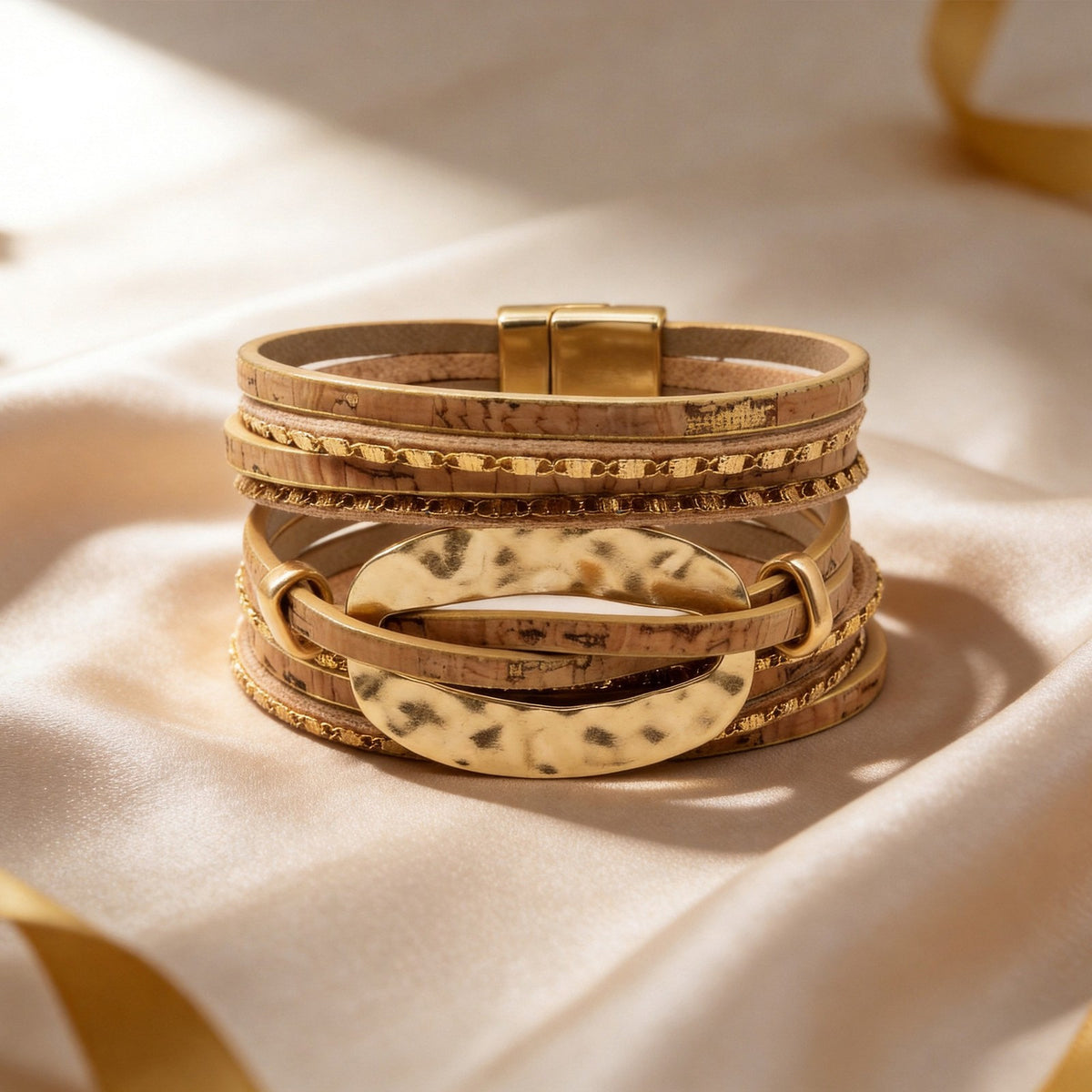 Boho Vintage Woven Leather Wrap Bracelet