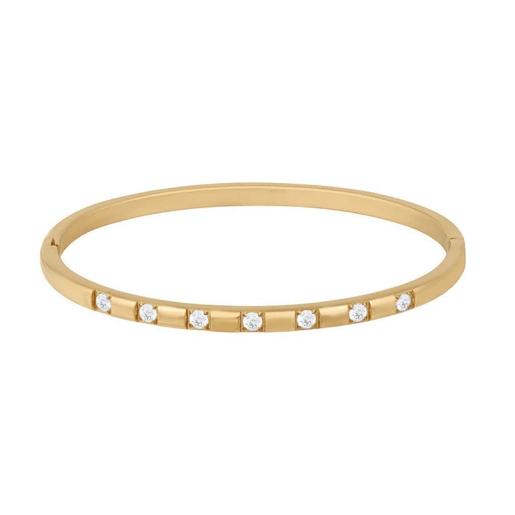 18k Vintage Star & Stripe Bangle Set