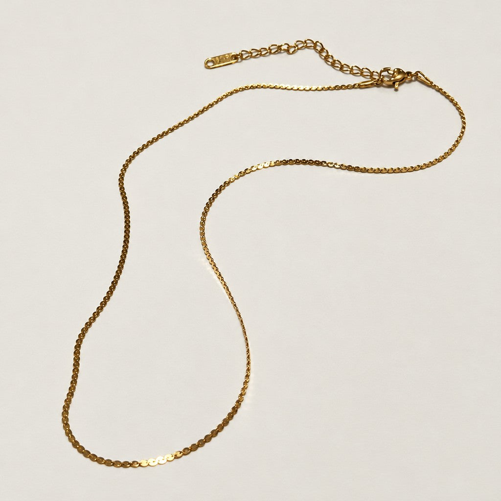 Classy Rhinestone Square Initial Necklace