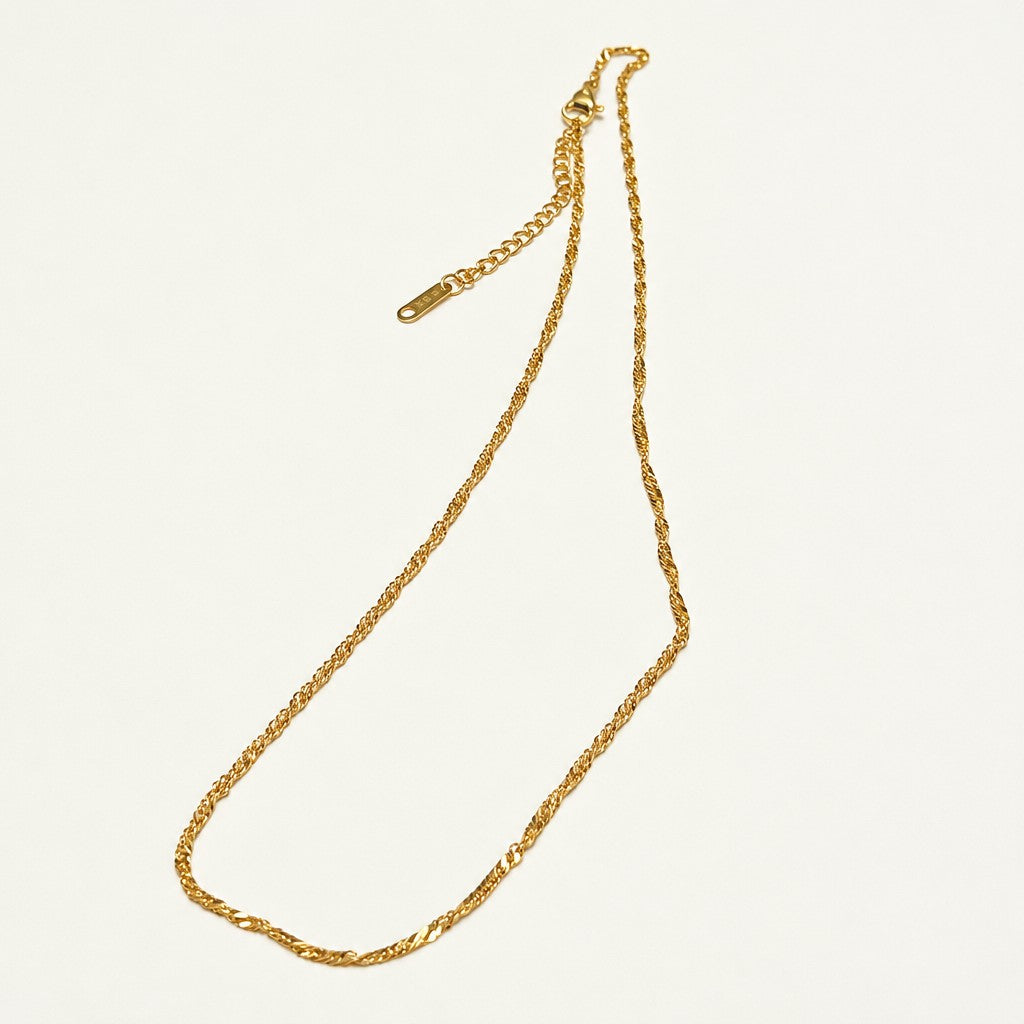 Classy Rhinestone Square Initial Necklace