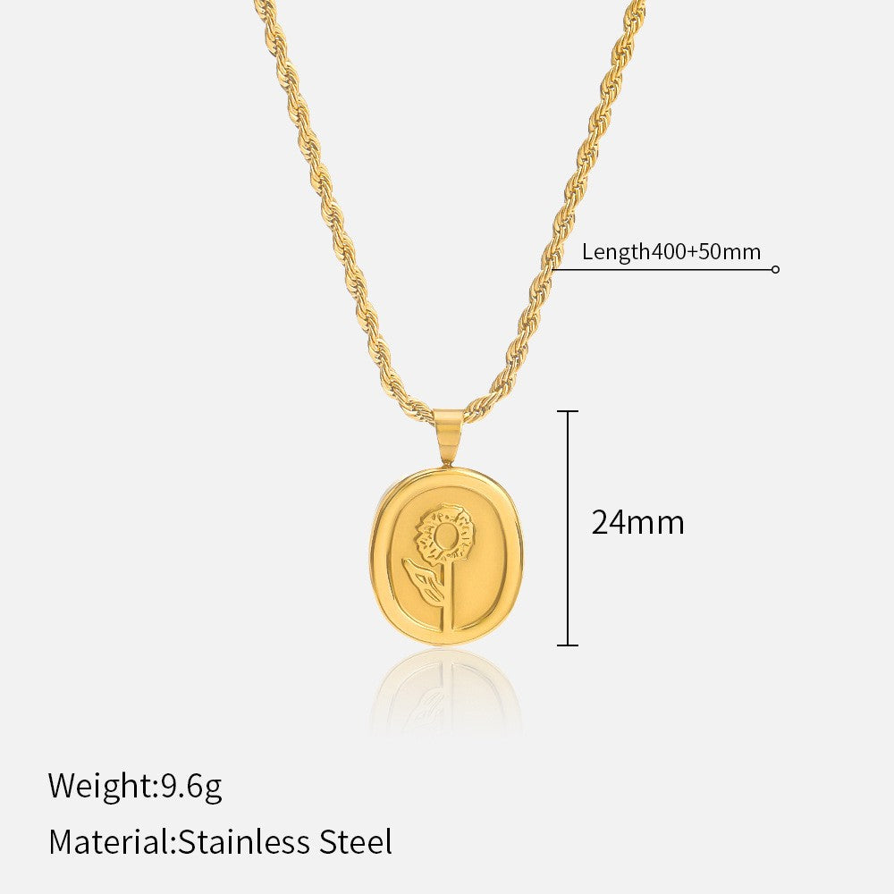 Vintage Inspired Celestial Pendant Necklace