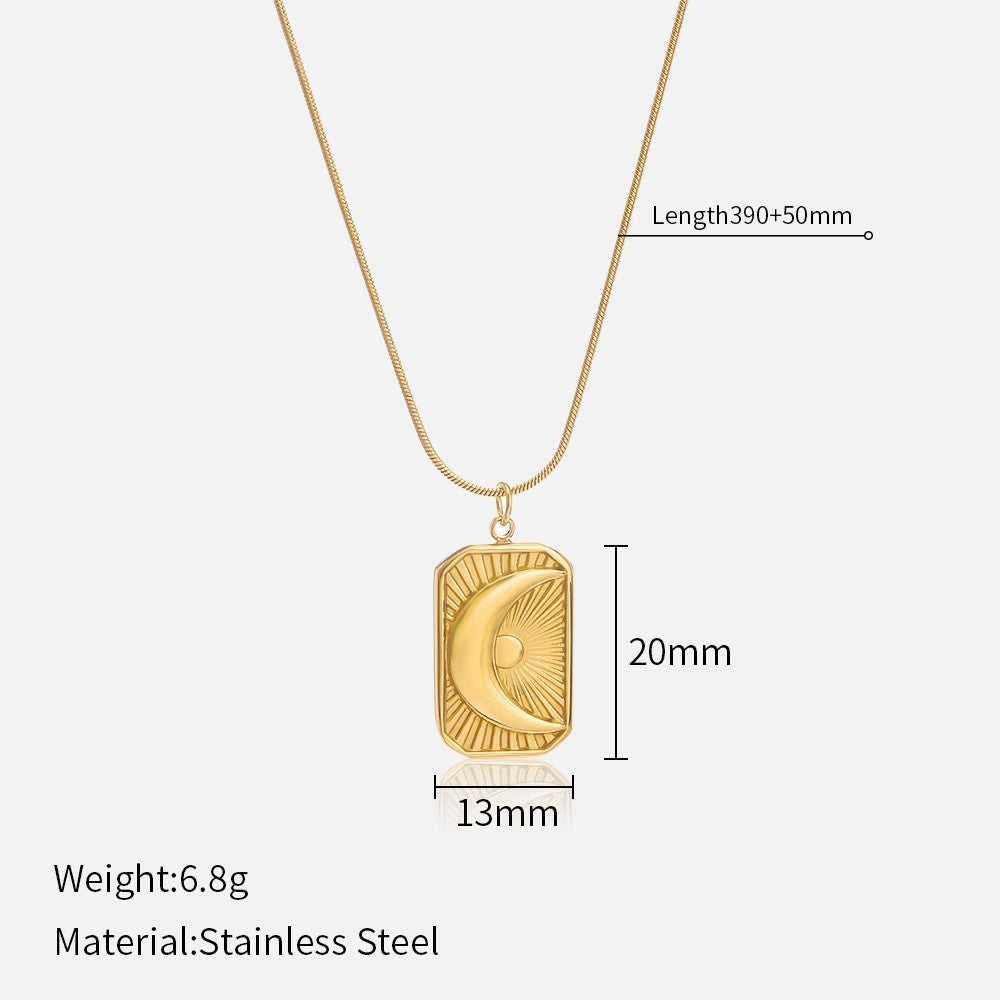 Vintage Inspired Celestial Pendant Necklace