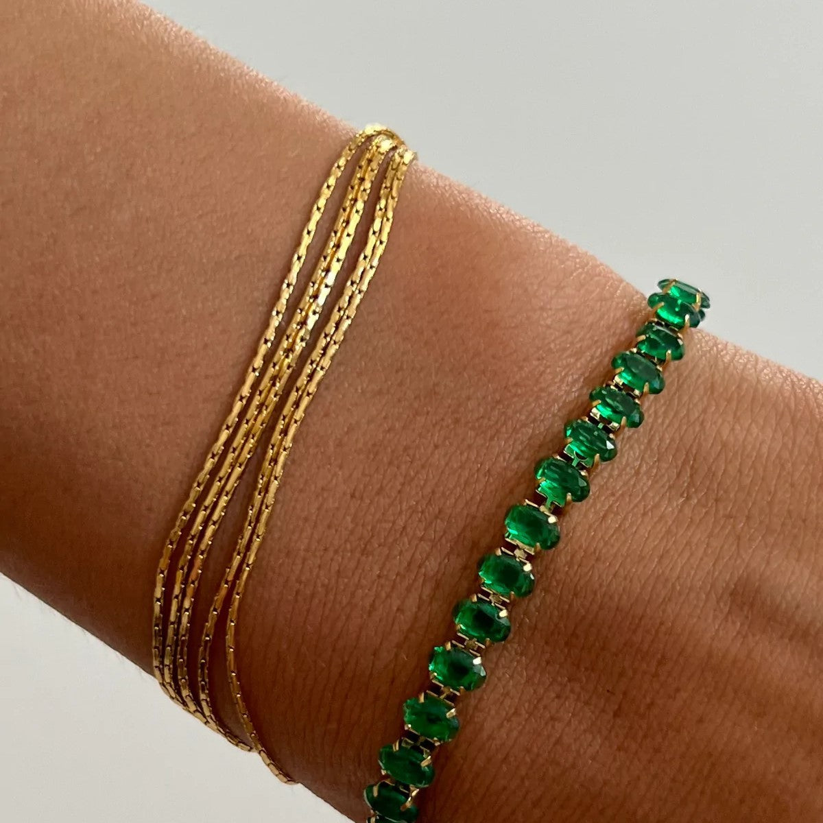 Classy Multi-Strand Twisted Chain Bracelet