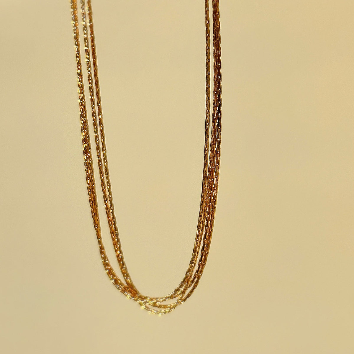 Classy Multi-Strand Twisted Chain Bracelet