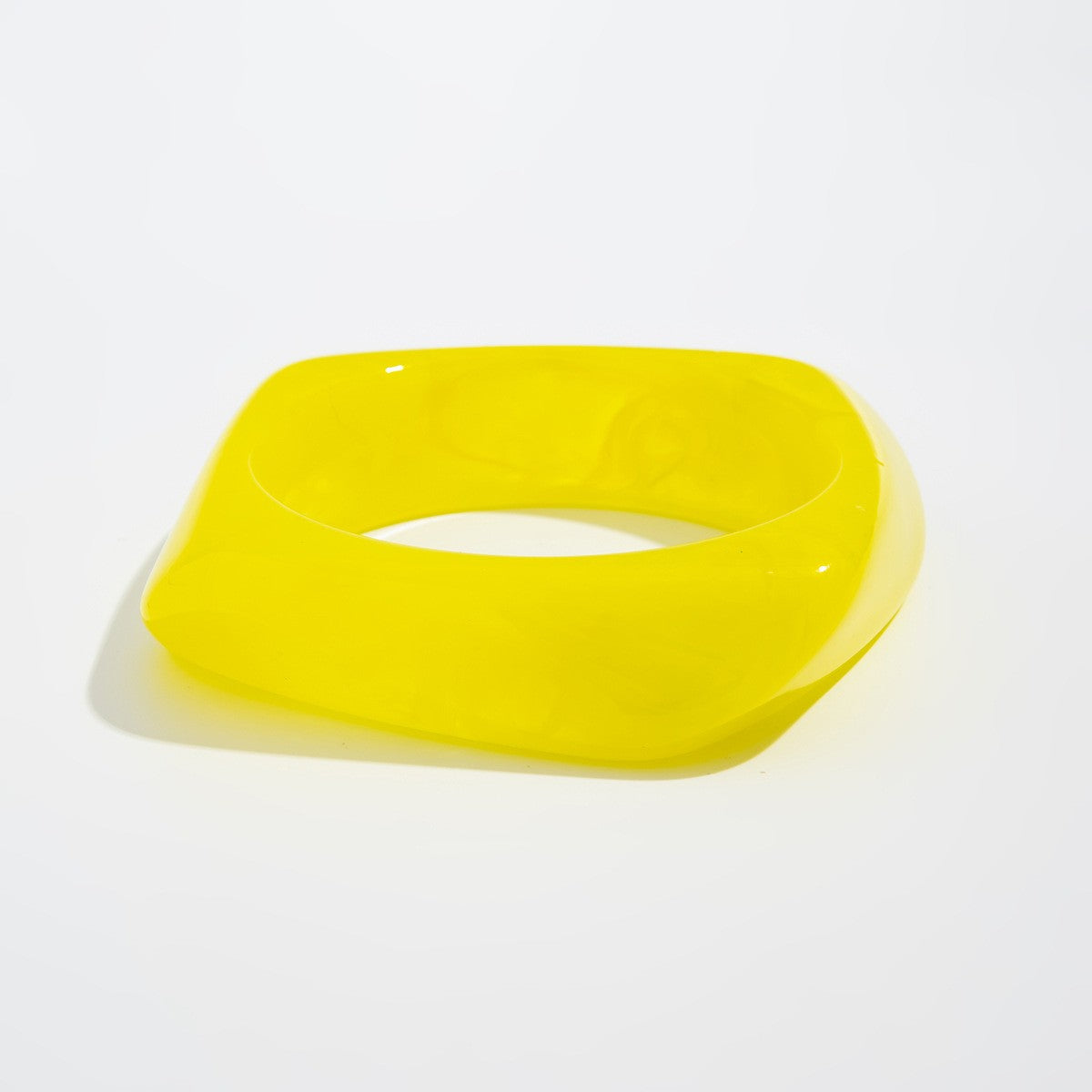 Classy Translucent Geometric Acrylic Bangle
