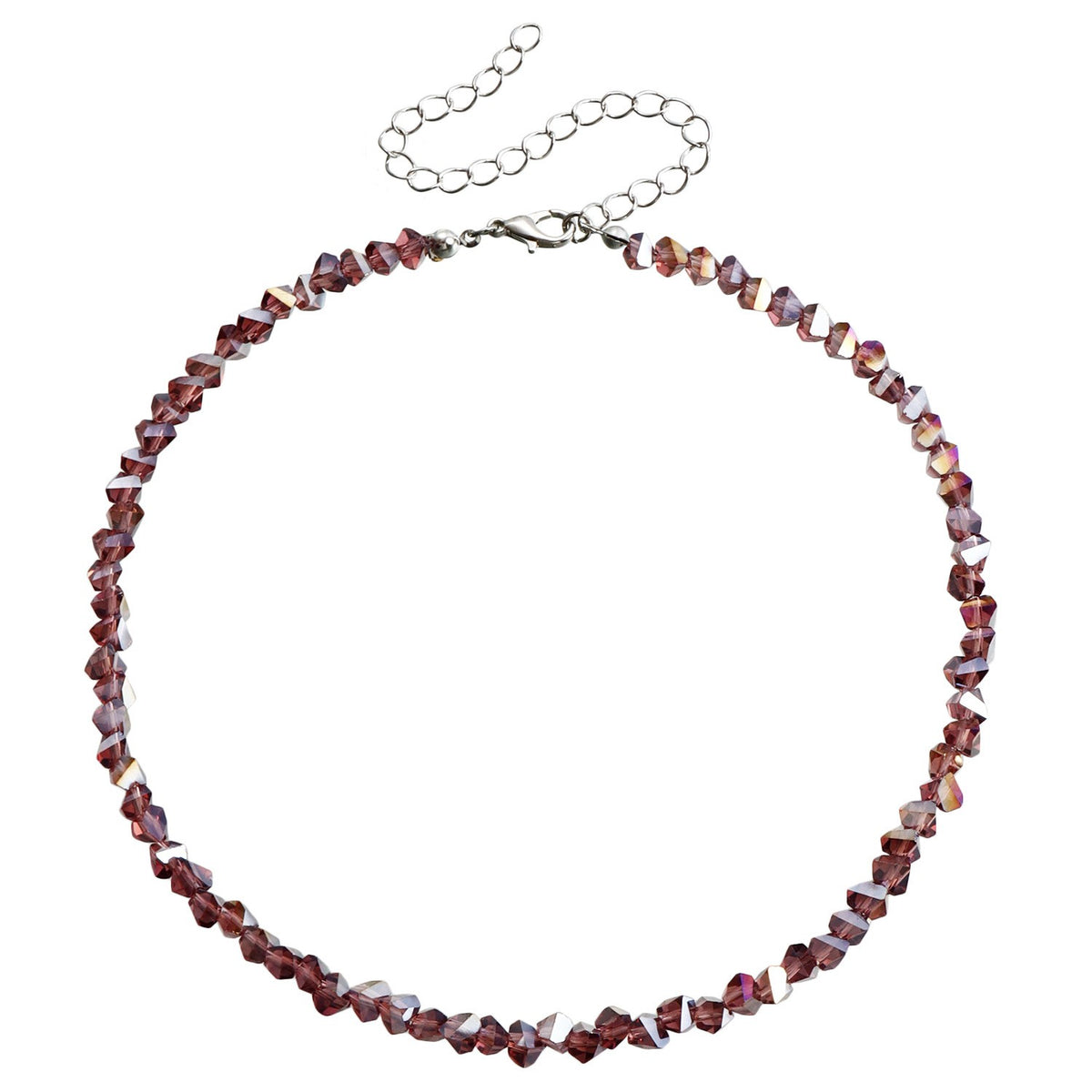 Classy Black Crystal Chip Choker Necklace
