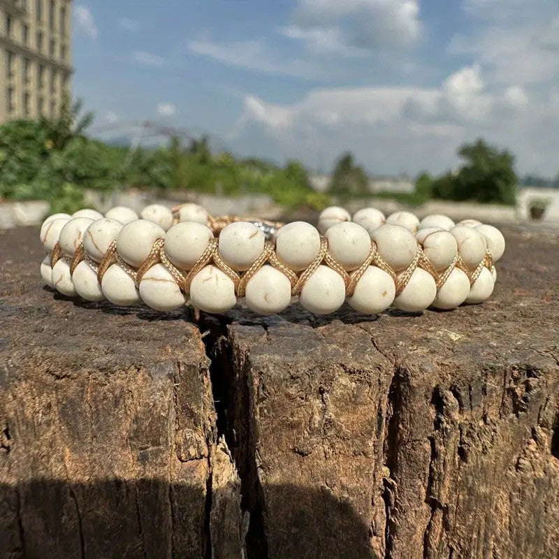 Boho Woven Multi-Stone Wrap Bracelet