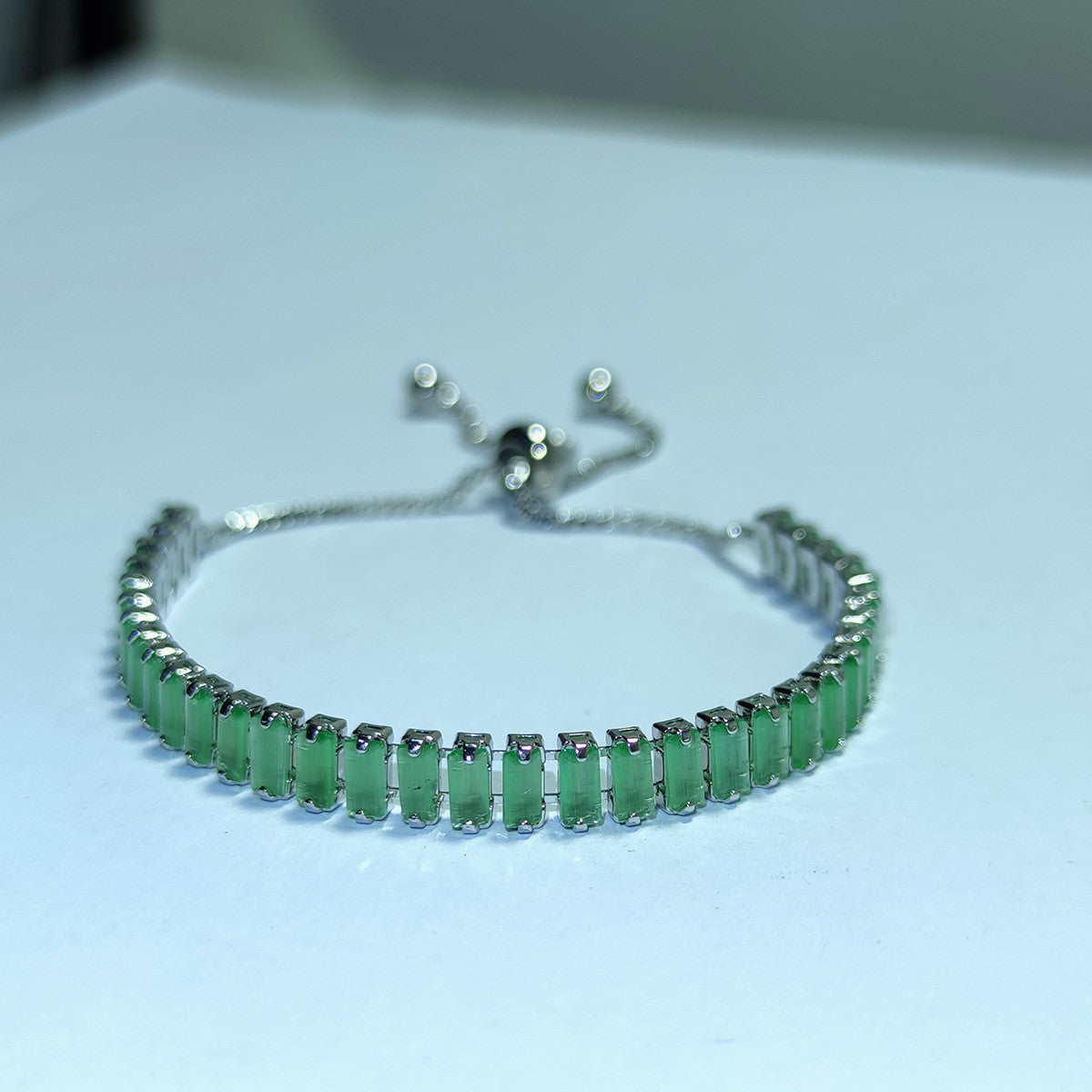 Classy Baguette Cubic Zirconia Bracelet